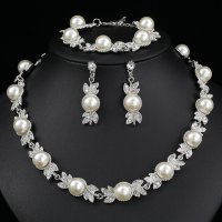 SET669 - Vintage Pearl Fashion Necklace Set